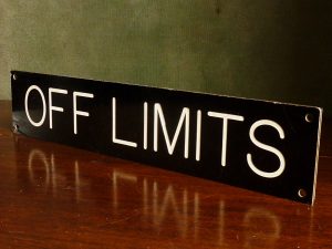 Off Limits Institutional Sign