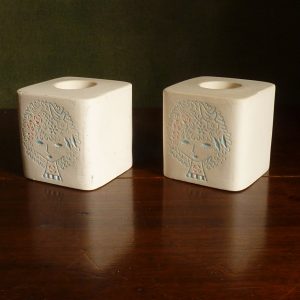 Danish ceramic candlestick holders