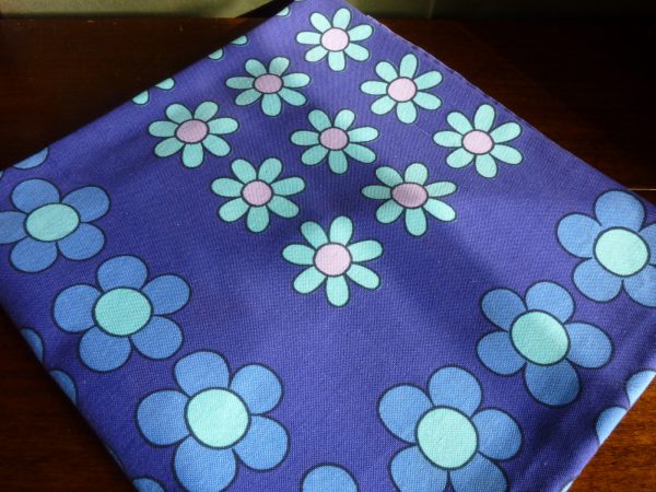 Blue and Purple Floral Tablecloth