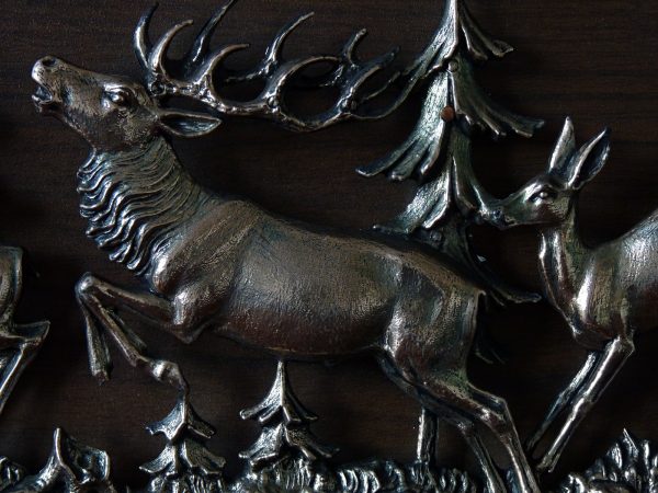 Stag and Deer Wall Plaque