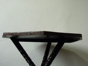 Antique Ebonised and Gilded Bobbin Leg Gypsy Table