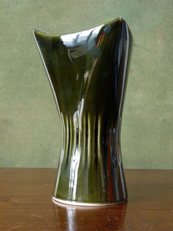 Dartmouth Pottery Tri-Form Dark Green Vase
