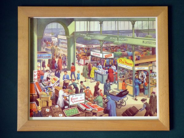 A Market - classroom poster from Today and Tomorrow by E. R. Boyce