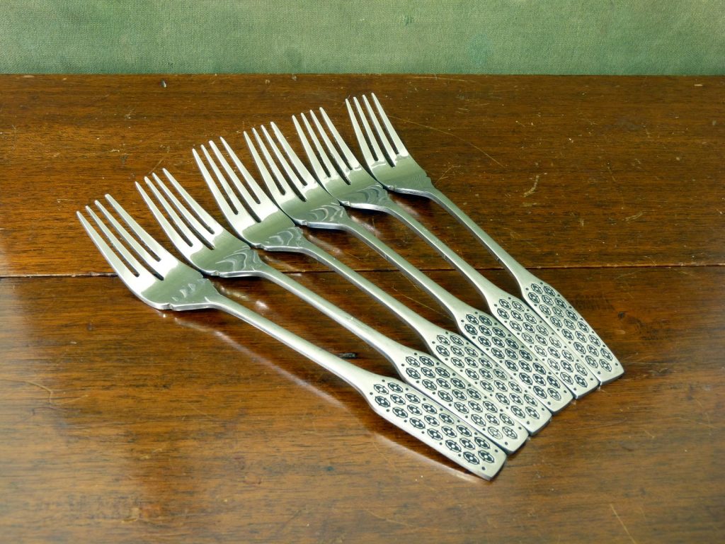 Set of Viners EPNS Fish Knives and Forks "Shape" Design