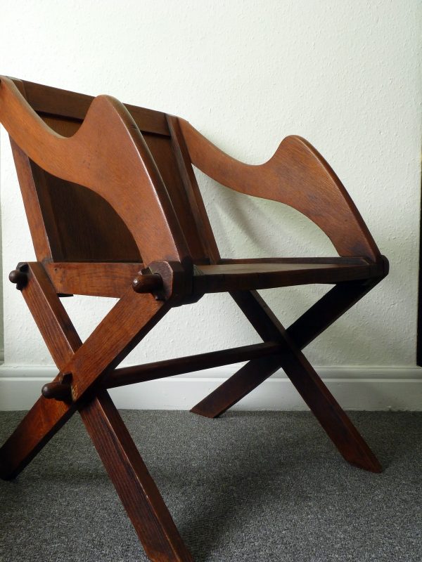 Pugin Style Arts & Crafts Oak Glastonbury Chair