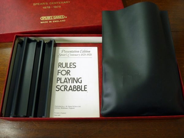 Spear's Games Centenary Scrabble Presentation Edition 1978
