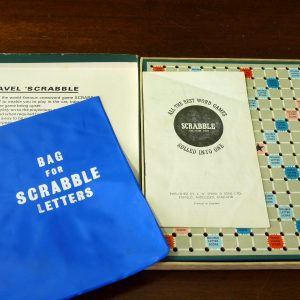 Vintage Spear's Games Travel Scrabble Game 1958
