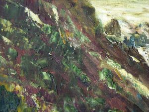 Original Oil Painting by K. S. Whte of Gara Rock