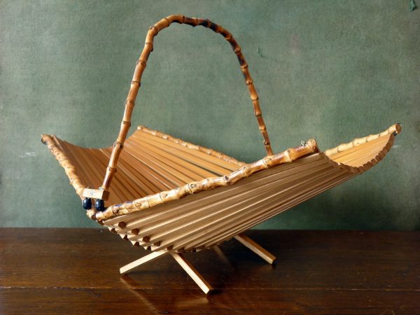 Bamboo and Wood Folding Bowl