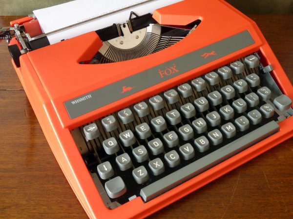 WH Smith 1970s "Red Fox" Typewriter (aka Silver Reed SR-10)