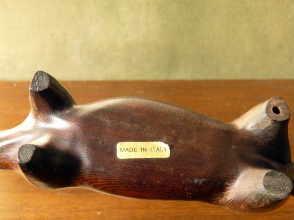 Quirky Carved Wooden Fox made in Italy