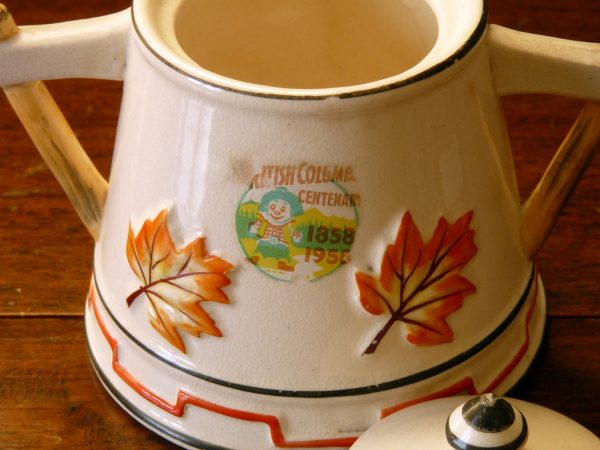Vintage British Columbia Centenary Lidded Two Handled Jar