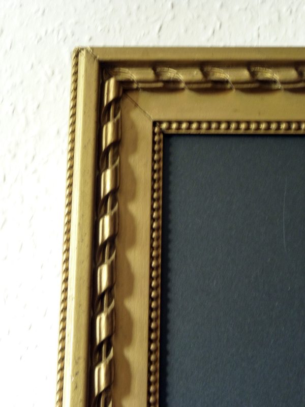 Large Antique Gilt Gesso Chunky Frame with Blackboard