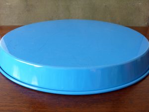 Blue Green and Gold Geometric Tray by Worcester Ware
