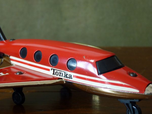 Tonka Toy Learjet Plastic and Metal Made in Hong Kong