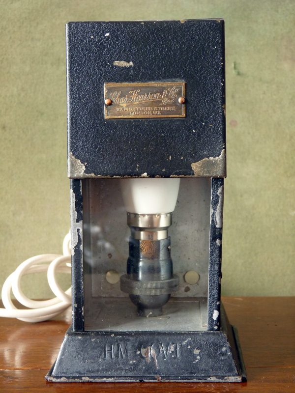 Chas. Hearson Laboratory Microscope Lamp HM GOVT.