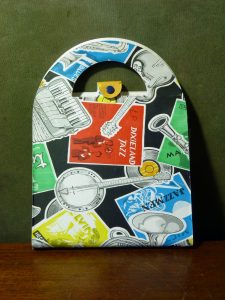 Vintage Jazz Design Record Carry Case