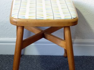 Pair of 1950s Beech Stools