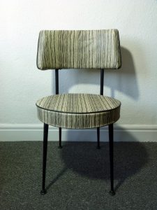 Vintage Vinyl Vanity or Bedroom Chair