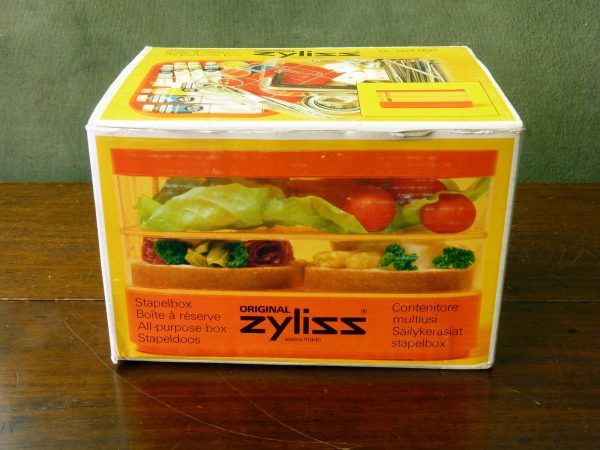 Retro Orange Zyliss Plastic Storage Box