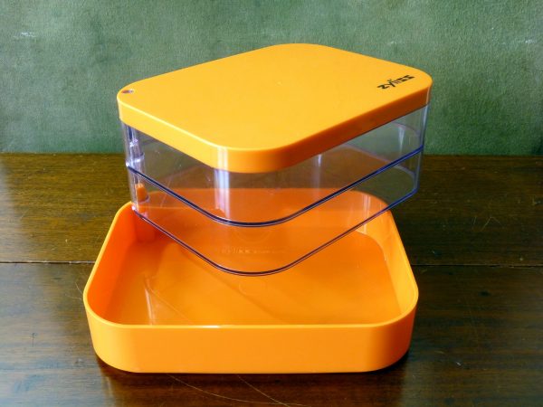 Retro Orange Zyliss Plastic Storage Box