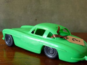 Vintage Plastic Friction-Drive Mercedes 300SL Gullwing Coupe