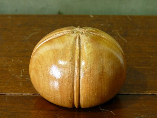 Set of Turned and Carved Wooden Fruit