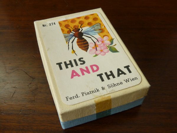 Vintage Piatnik This And That Matching Rhymes Card Game