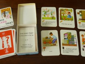 Vintage Piatnik This And That Matching Rhymes Card Game