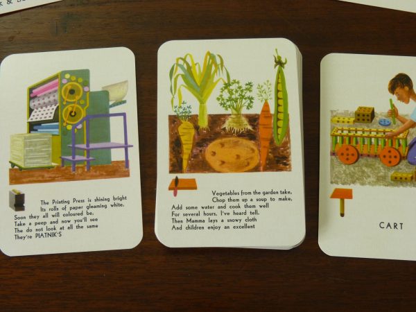 Vintage Piatnik This And That Matching Rhymes Card Game