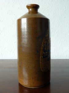Large Vintage Stoneware Swan Ink Bottle