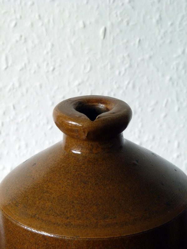 Large Vintage Stoneware Swan Ink Bottle