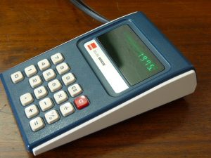 Vintage Sharp ELSI 8002 EL-8002 Green LED Calculator