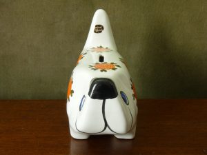 Arthur Wood Vintage Flower Pattern Dog Money Box