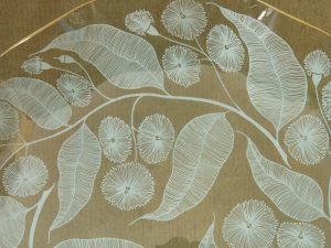 Chance Brothers Large Fluted Calypto Pattern Plate