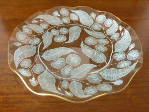 Chance Brothers Large Fluted Calypto Pattern Plate