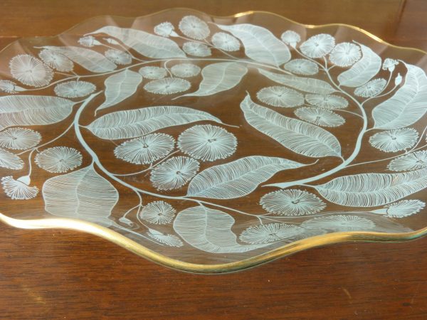 Chance Brothers Large Fluted Calypto Pattern Plate