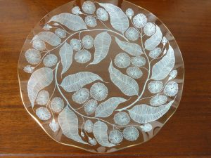 Chance Brothers Large Fluted Calypto Pattern Plate