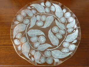 Chance Brothers Large Fluted Calypto Pattern Plate