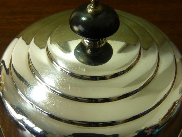 Mappin & Webb Art Deco Lidded Muffin Dish by Keith Murray