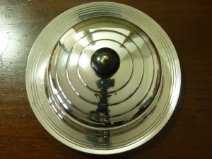 Mappin & Webb Art Deco Lidded Muffin Dish by Keith Murray