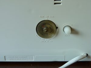 Vintage Westclox Electric Alarm Clock with buzzer and light