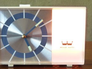 Vintage Westclox Electric Alarm Clock with buzzer and light