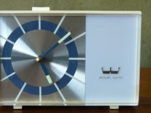 Vintage Westclox Electric Alarm Clock with buzzer and light