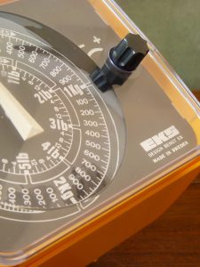 Funky Gold Yellow and Black EKS Kitchen Scales Swedish