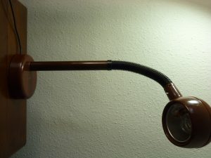 Santi Cobra Flexible Lamp 1970s Brown Black