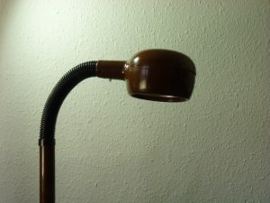 Santi Cobra Flexible Lamp 1970s Brown Black