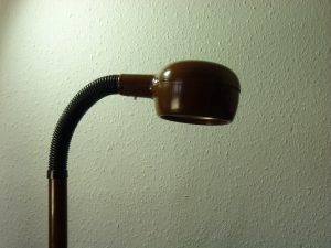 Santi Cobra Flexible Lamp 1970s Brown Black