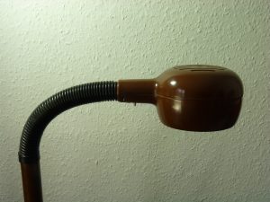 Santi Cobra Flexible Lamp 1970s Brown Black