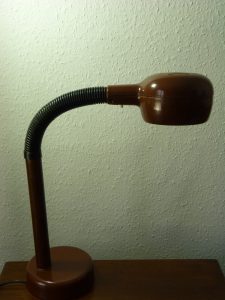 Santi Cobra Flexible Lamp 1970s Brown Black